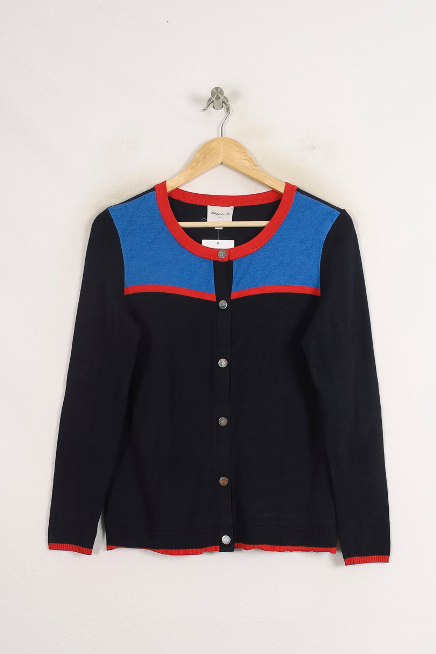 Cardigan Bleu et Rouge - Taille S/36