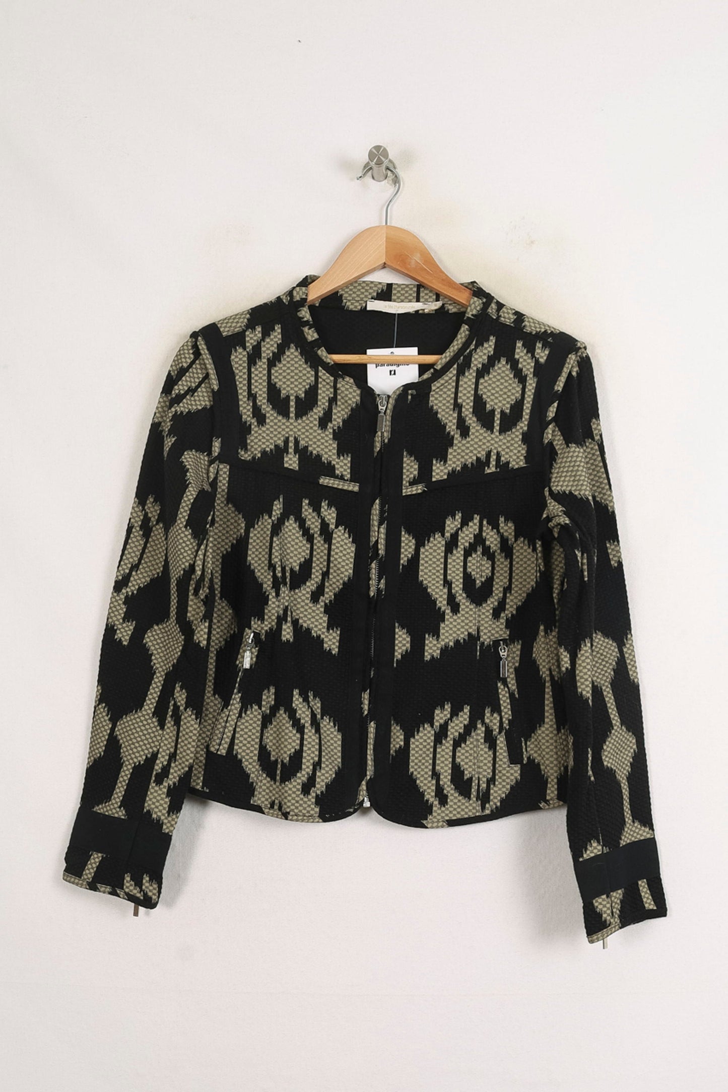 Veste Noire et Beige - Taille L/40