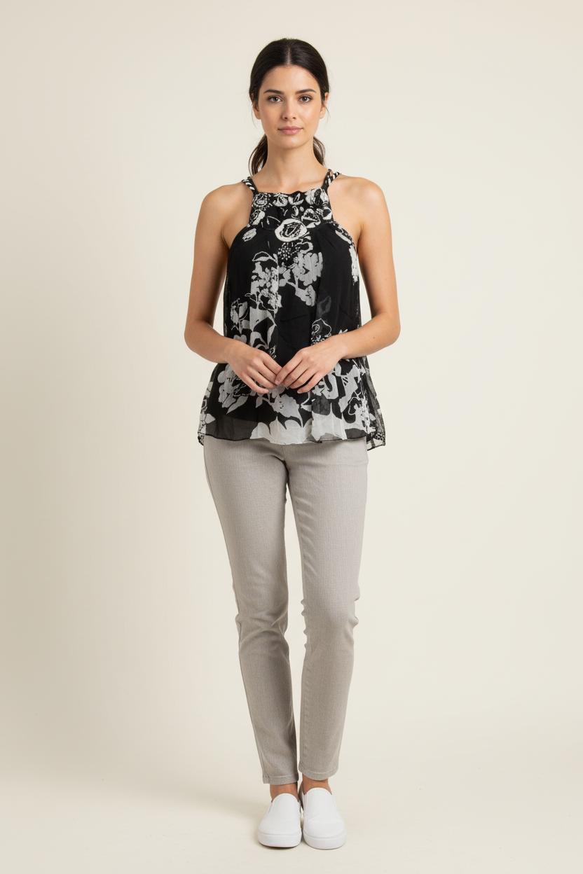 Robe Noire et Blanche - Taille S/36