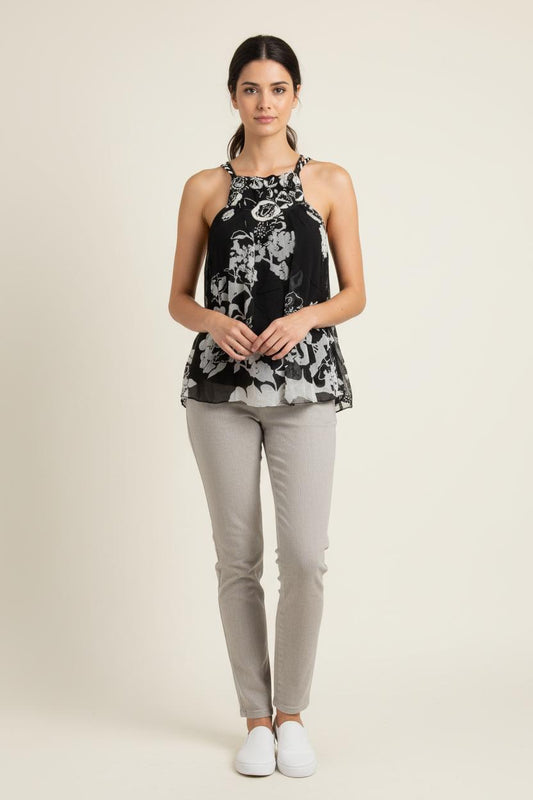 Robe Noire et Blanche - Taille S/36