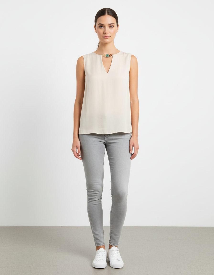 Débardeur Blanc - Taille M/38