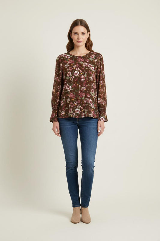 Blouse Fleurie Multicolore - Taille M/38