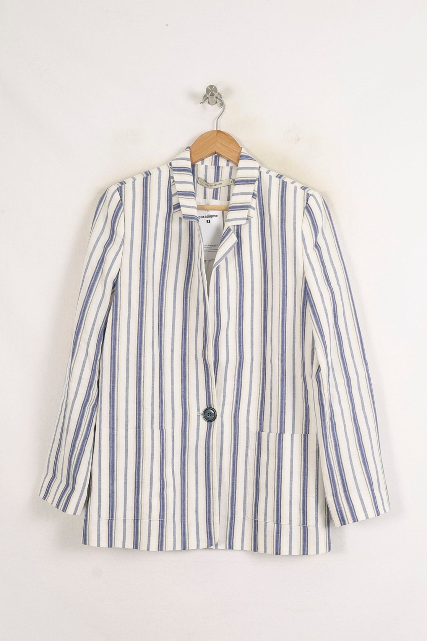 Blazer Rayé Blanc et Bleu - Taille M/38