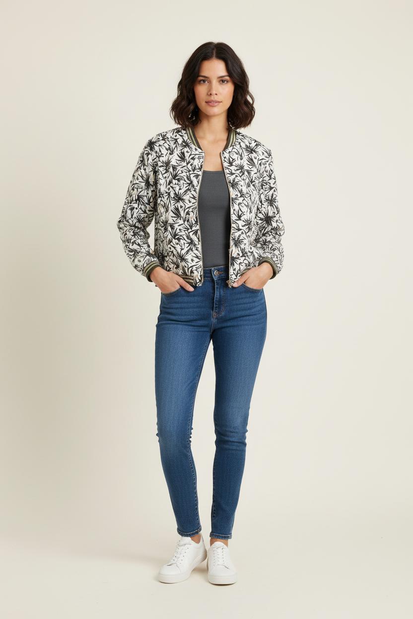 Blouson Blanc et Noir - Taille XXL/44