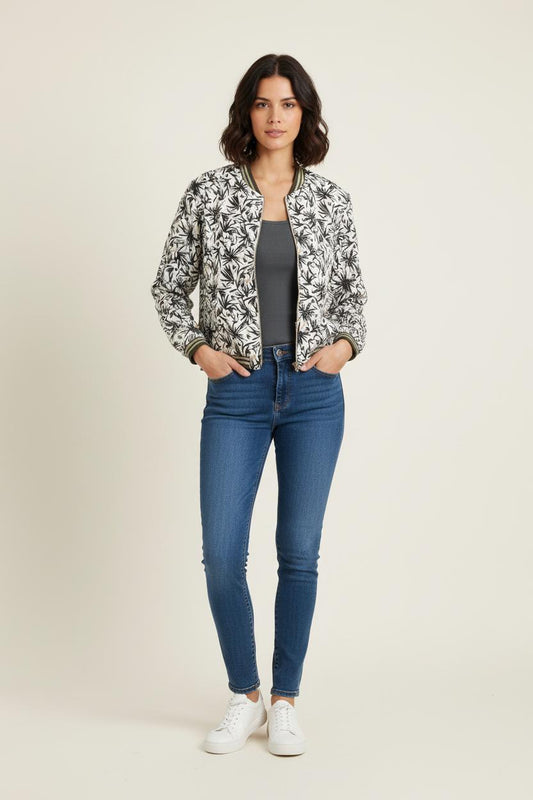 Blouson Blanc et Noir - Taille XXL/44