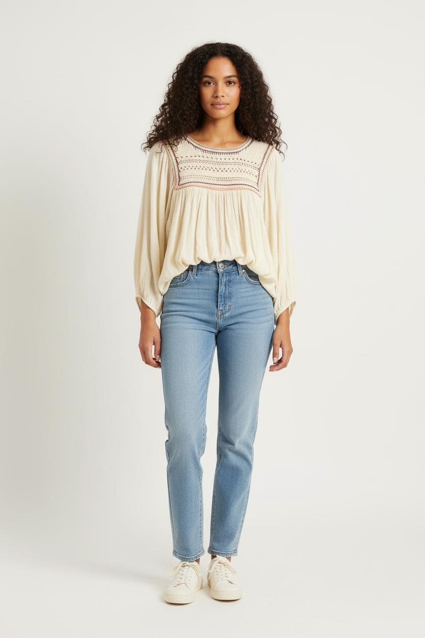 Blouse Beige - Taille M/38