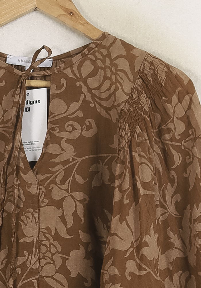 Blouse Marron - Taille M/38