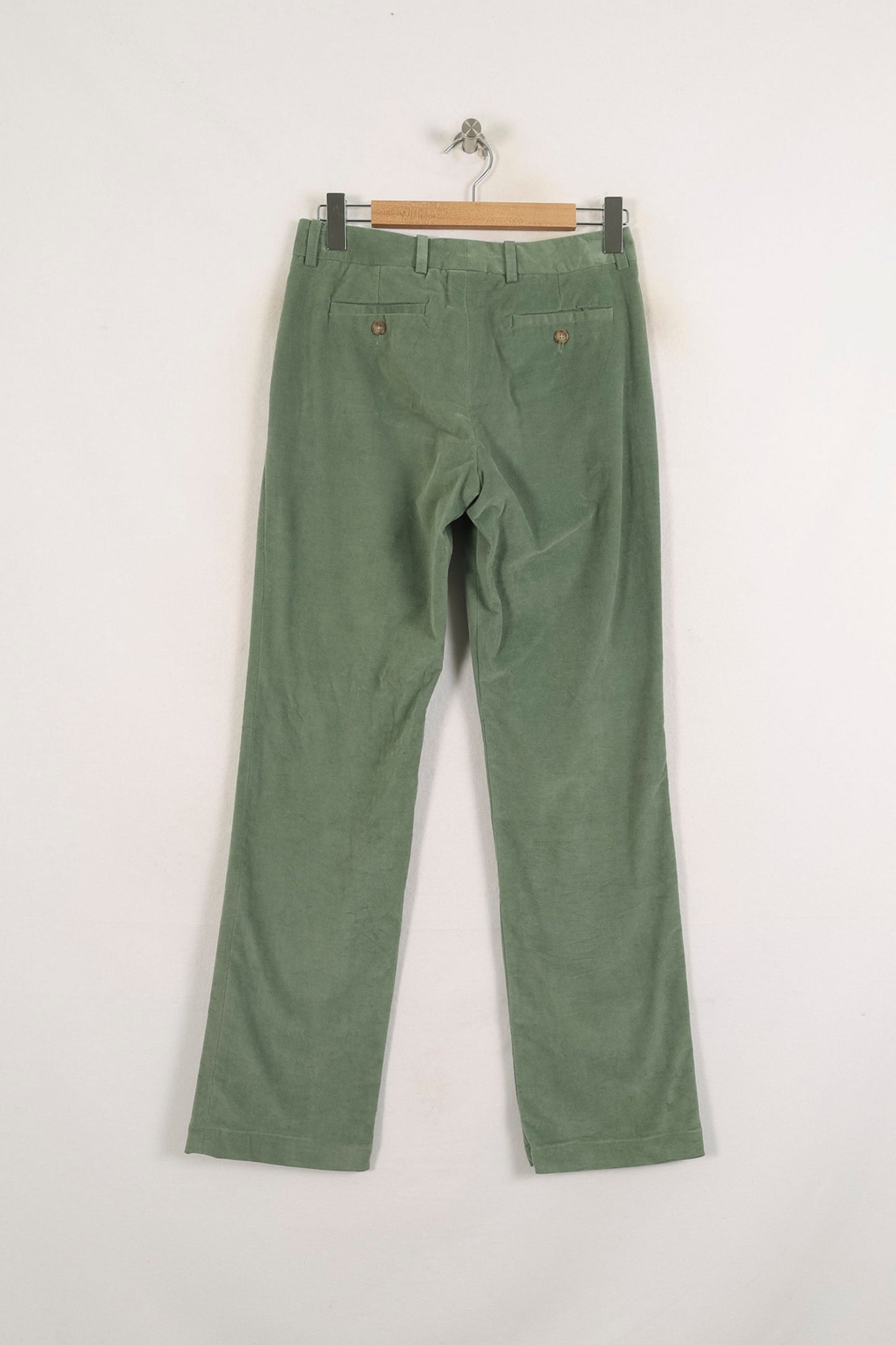 Pantalon Droit Vert - Taille S/36