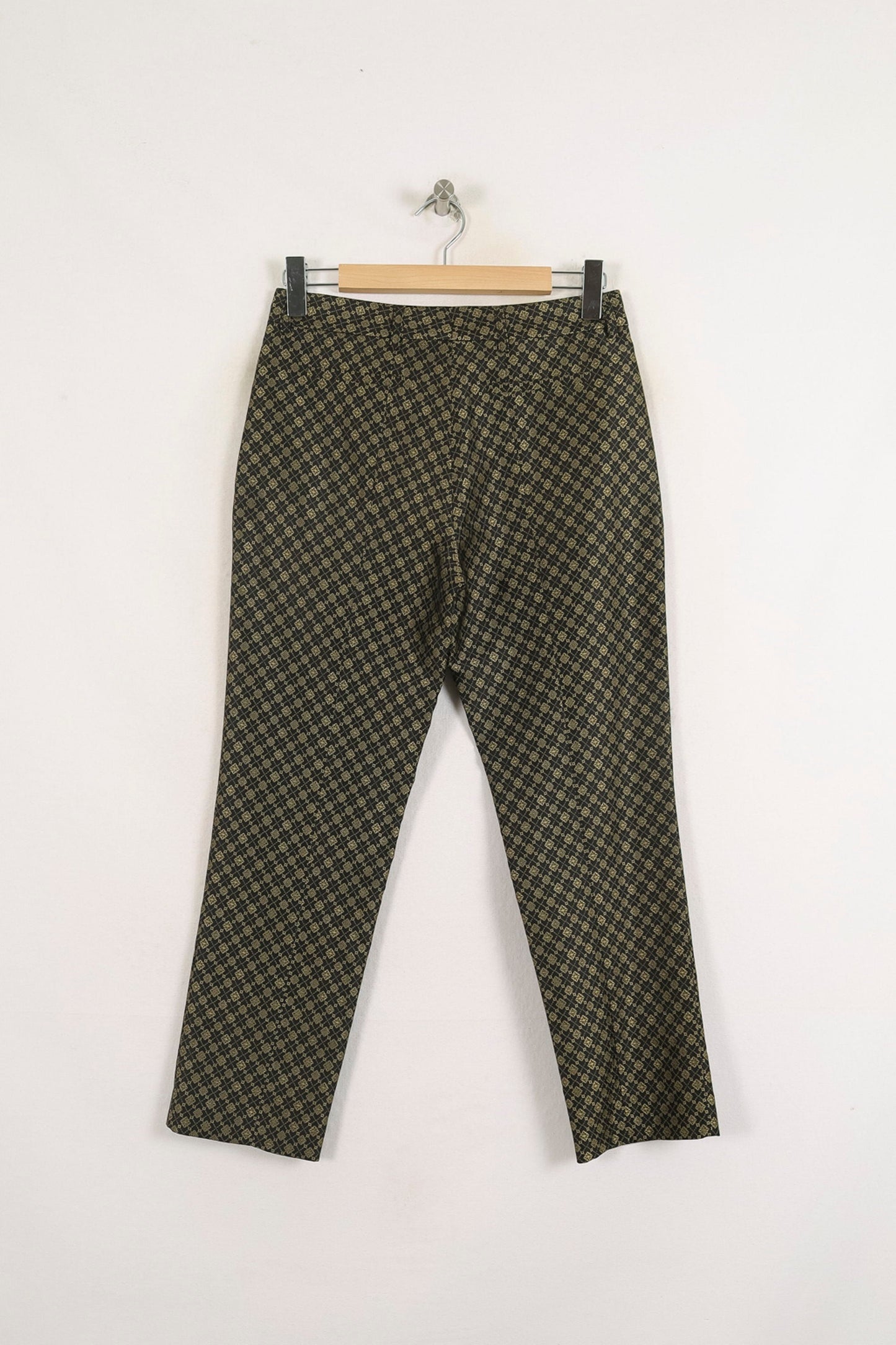 Pantalon Cigarette Vert et Noir - Taille S/36