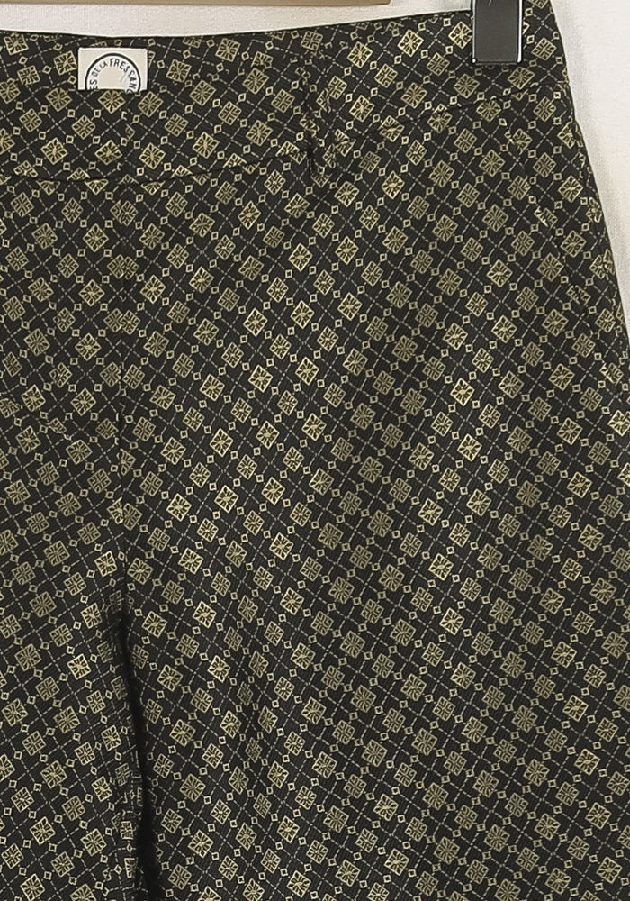 Pantalon Cigarette Vert et Noir - Taille S/36