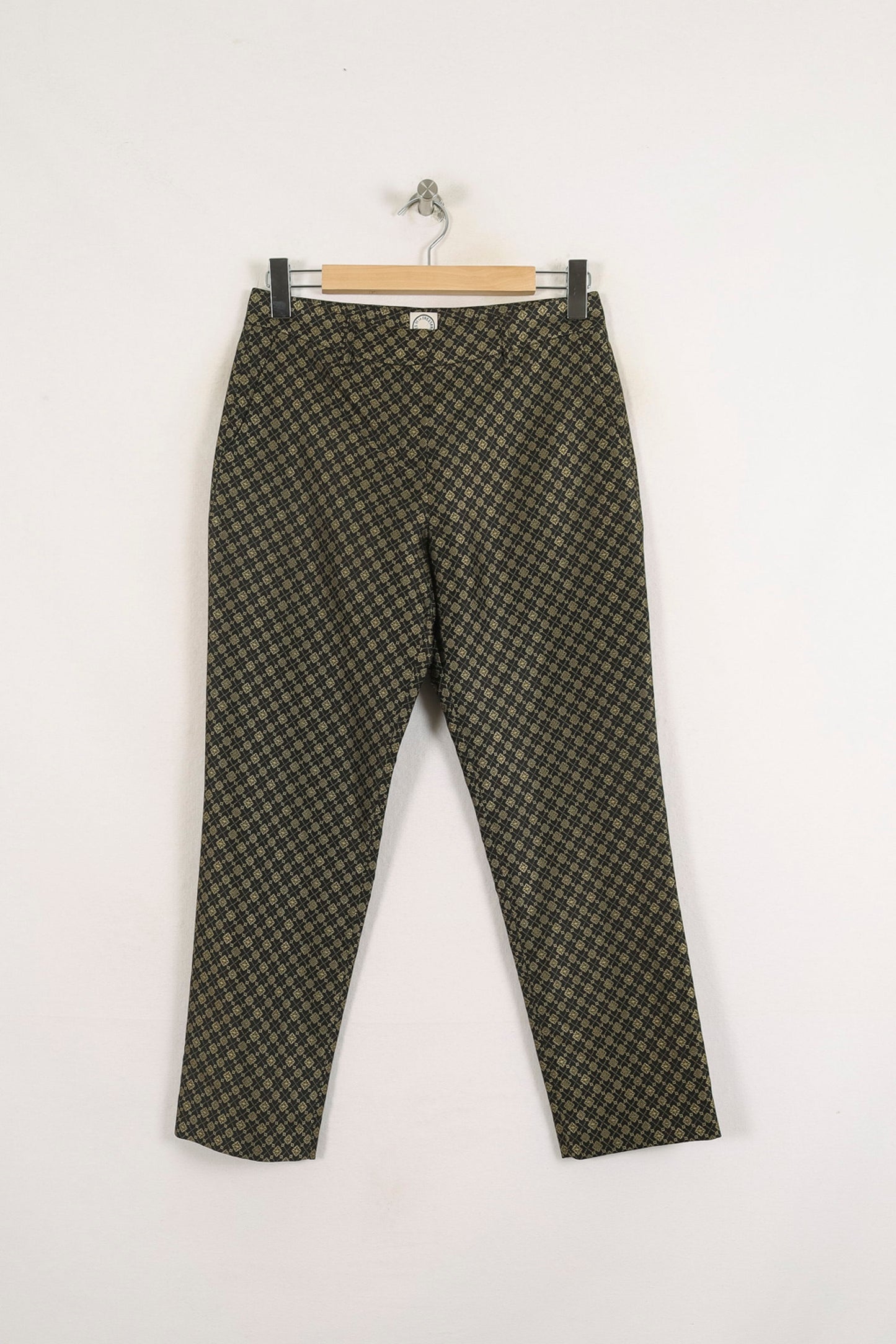 Pantalon Cigarette Vert et Noir - Taille S/36