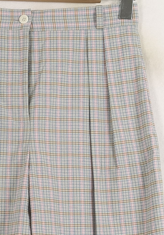 Pantalon Carreaux Gris et Bleu - Taille S/36