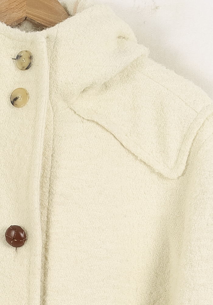 Manteau à Capuche Écru - Taille S/36
