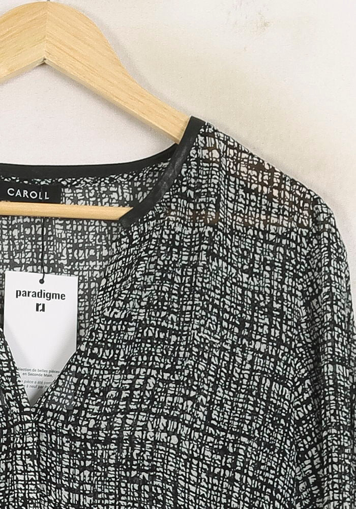 Blouse Noire et Blanche - Taille XXL/44