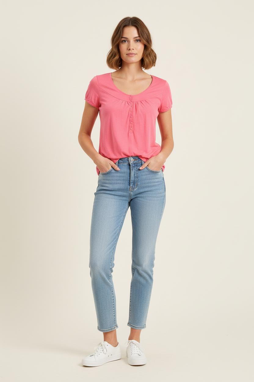 Tee-shirt Rose - Taille L/40