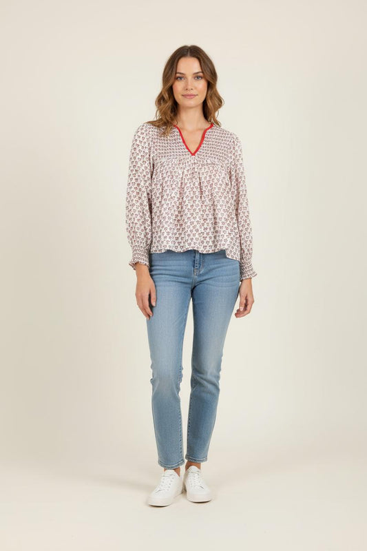 Blouse multicolore - Taille XS/34