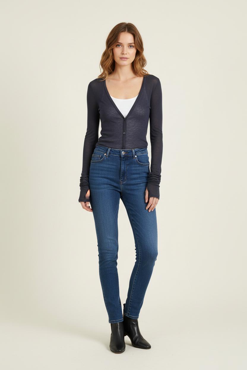 Cardigan Bleu - Taille XS/34