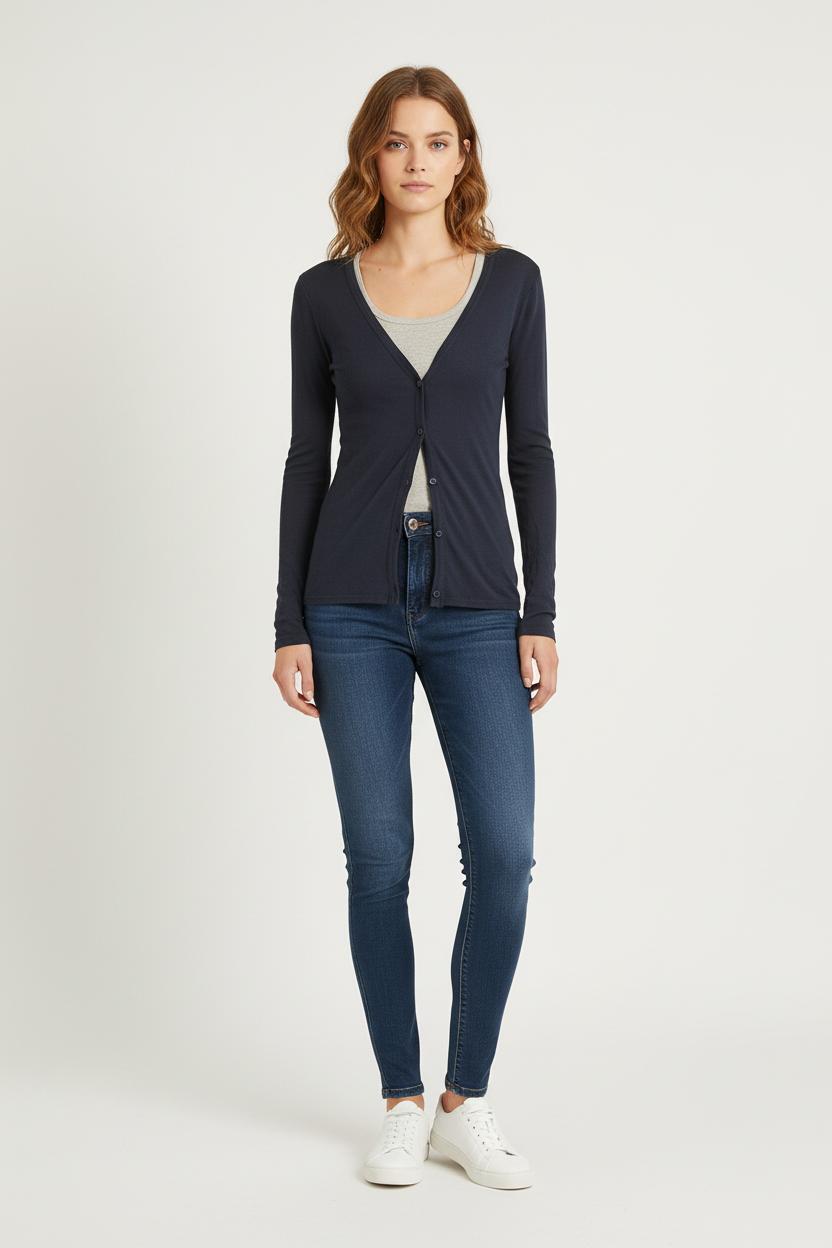 Cardigan Bleu - Taille XS/34