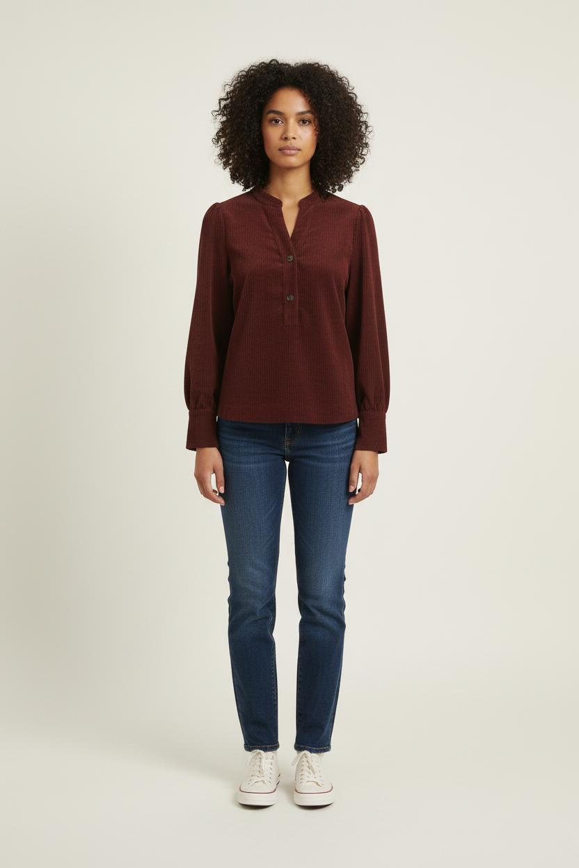 Blouse Bordeaux - Taille L/40