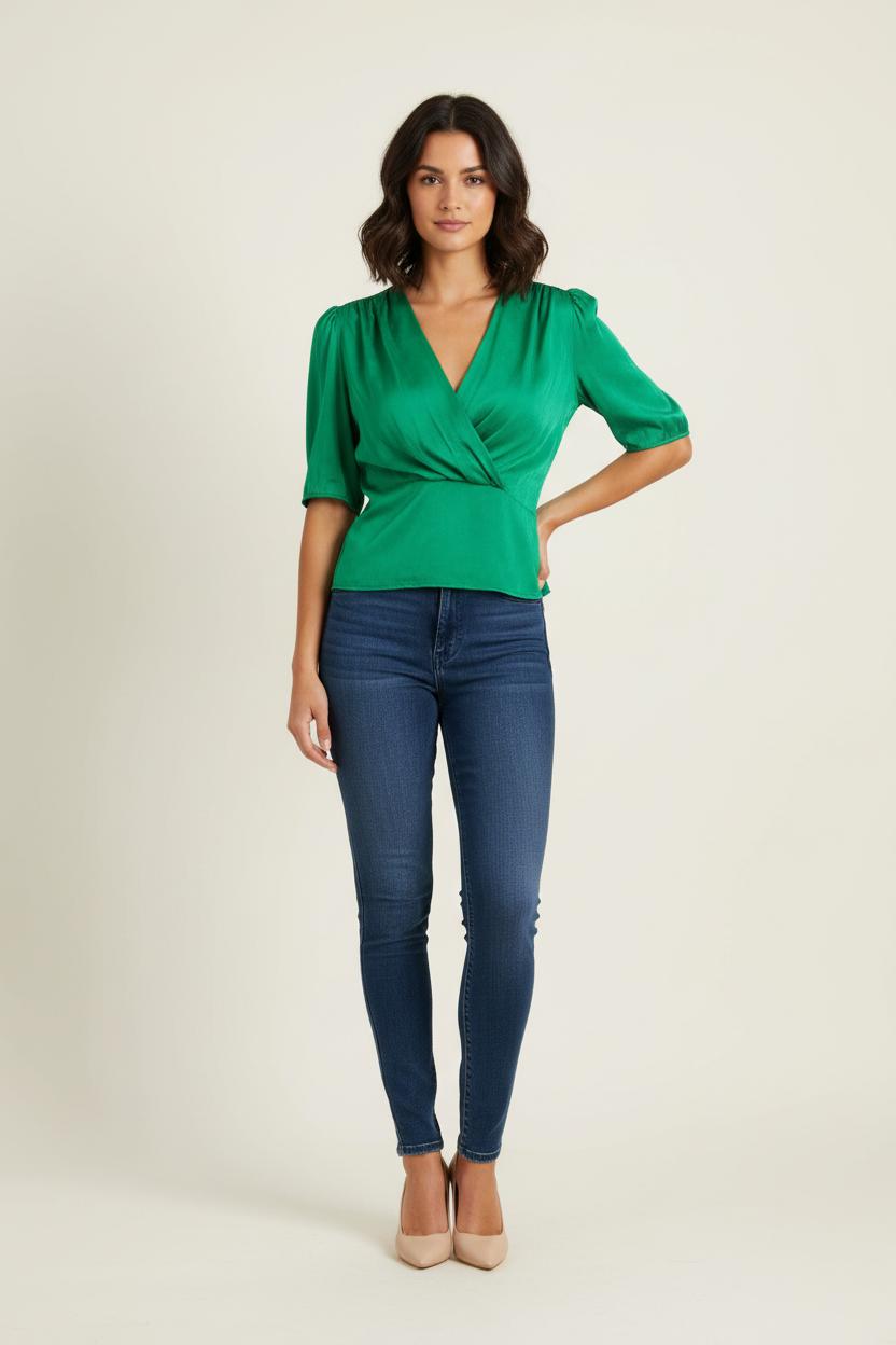 Blouse Verte - Taille XS/34