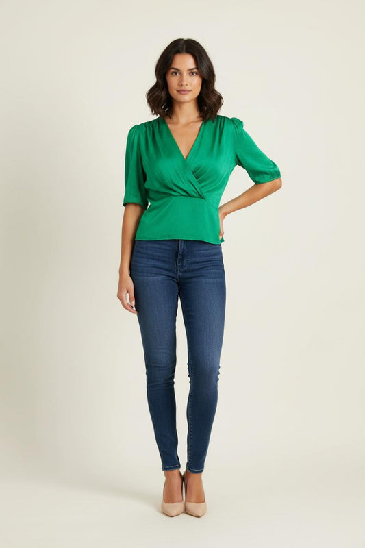 Blouse Verte - Taille XS/34