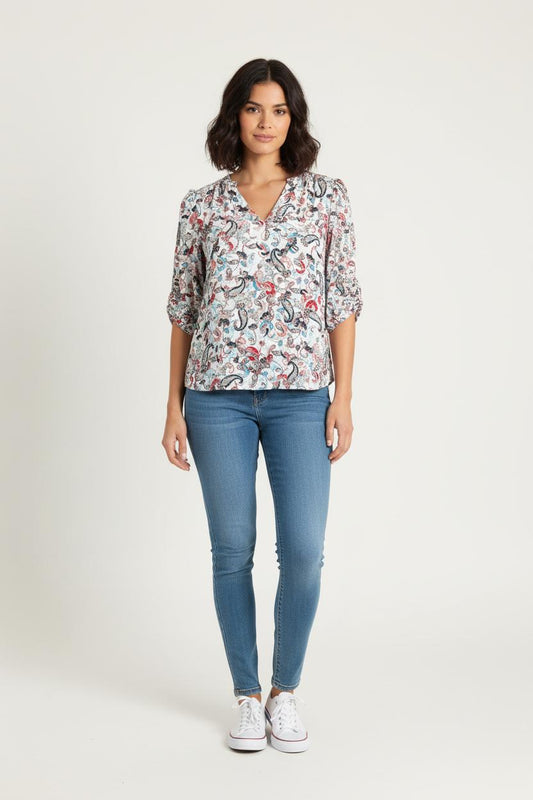 Blouse multicolore - Taille S/36