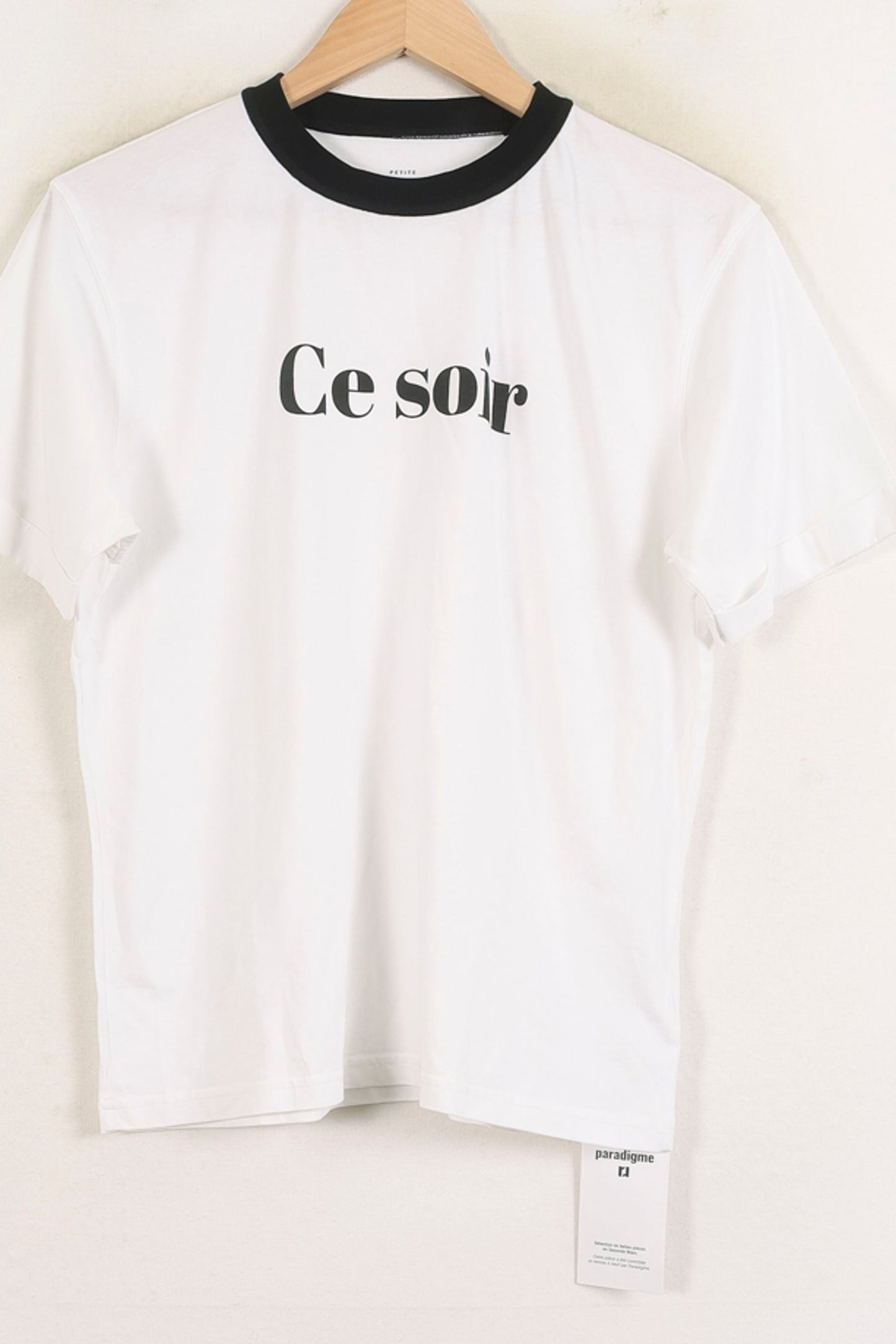 T-shirt Blanc et Noir - Taille M/38