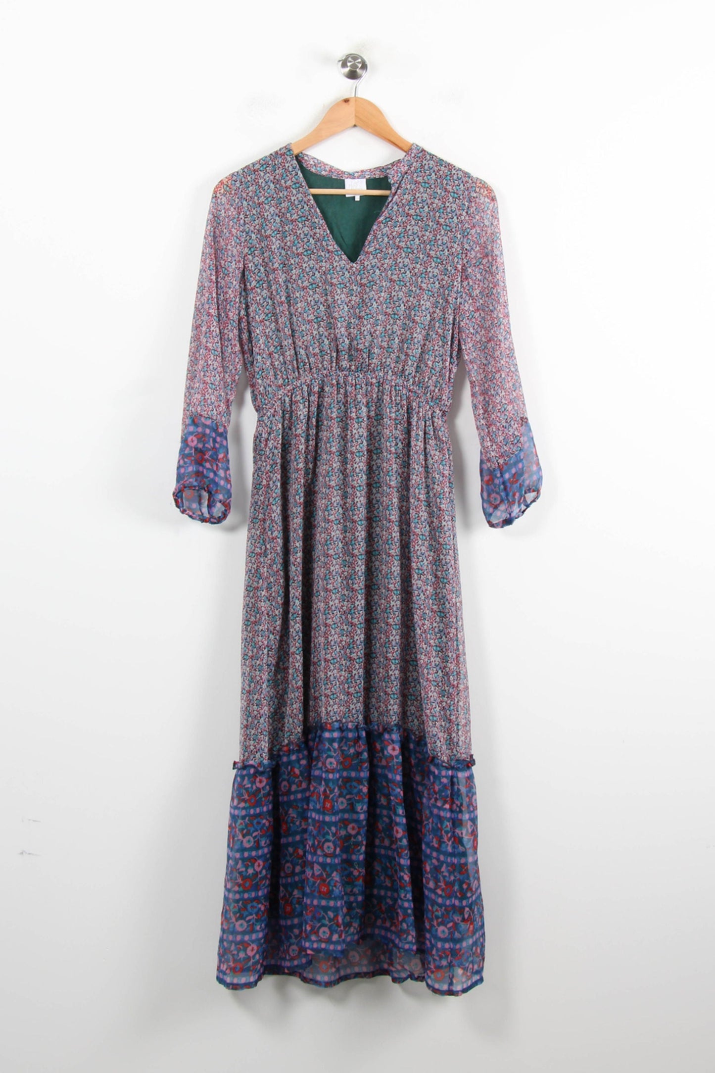 Robe Longue Violette et Bleue - Taille XS/34