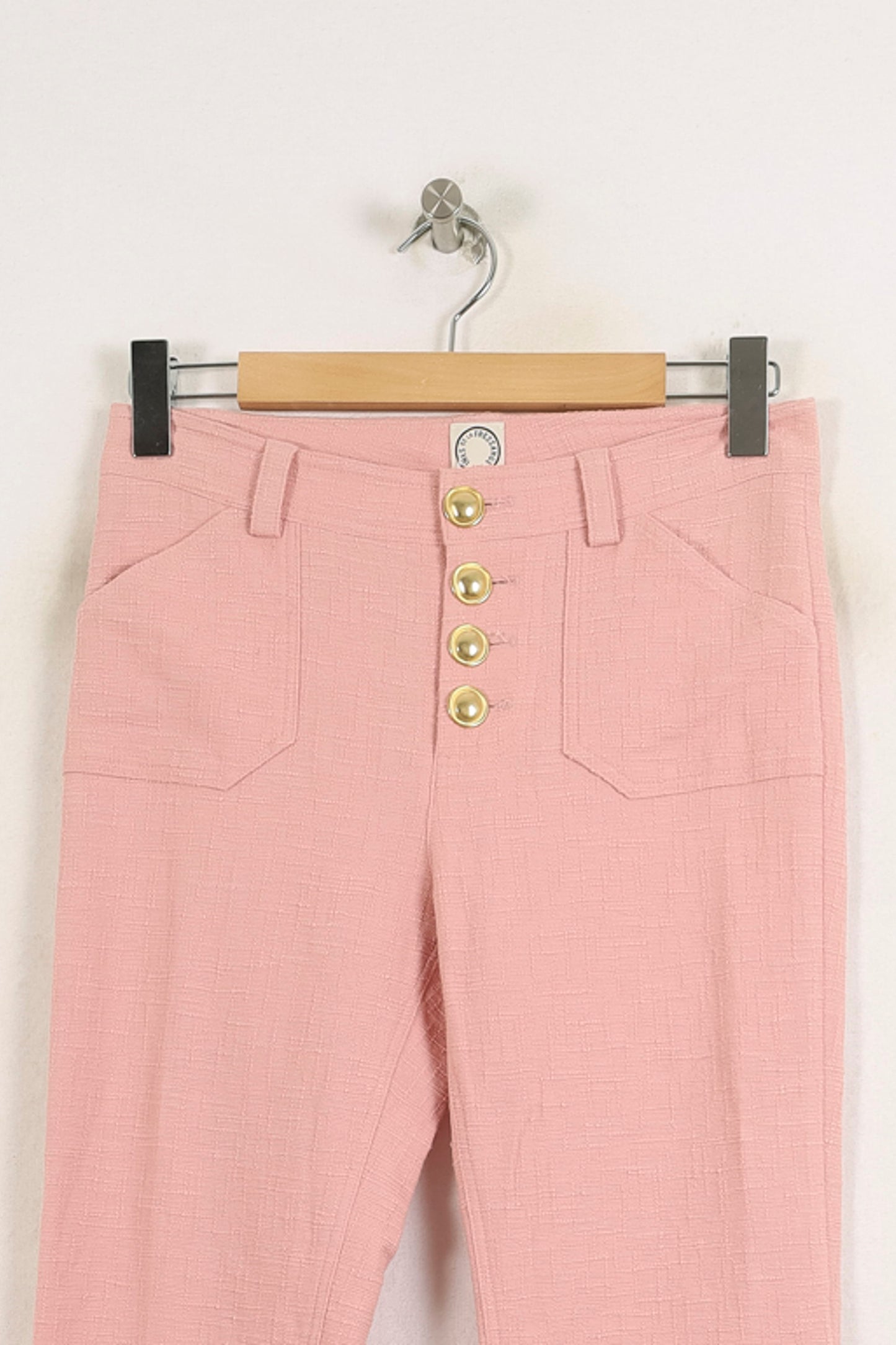 Pantalon Droit Rose - Taille S/36