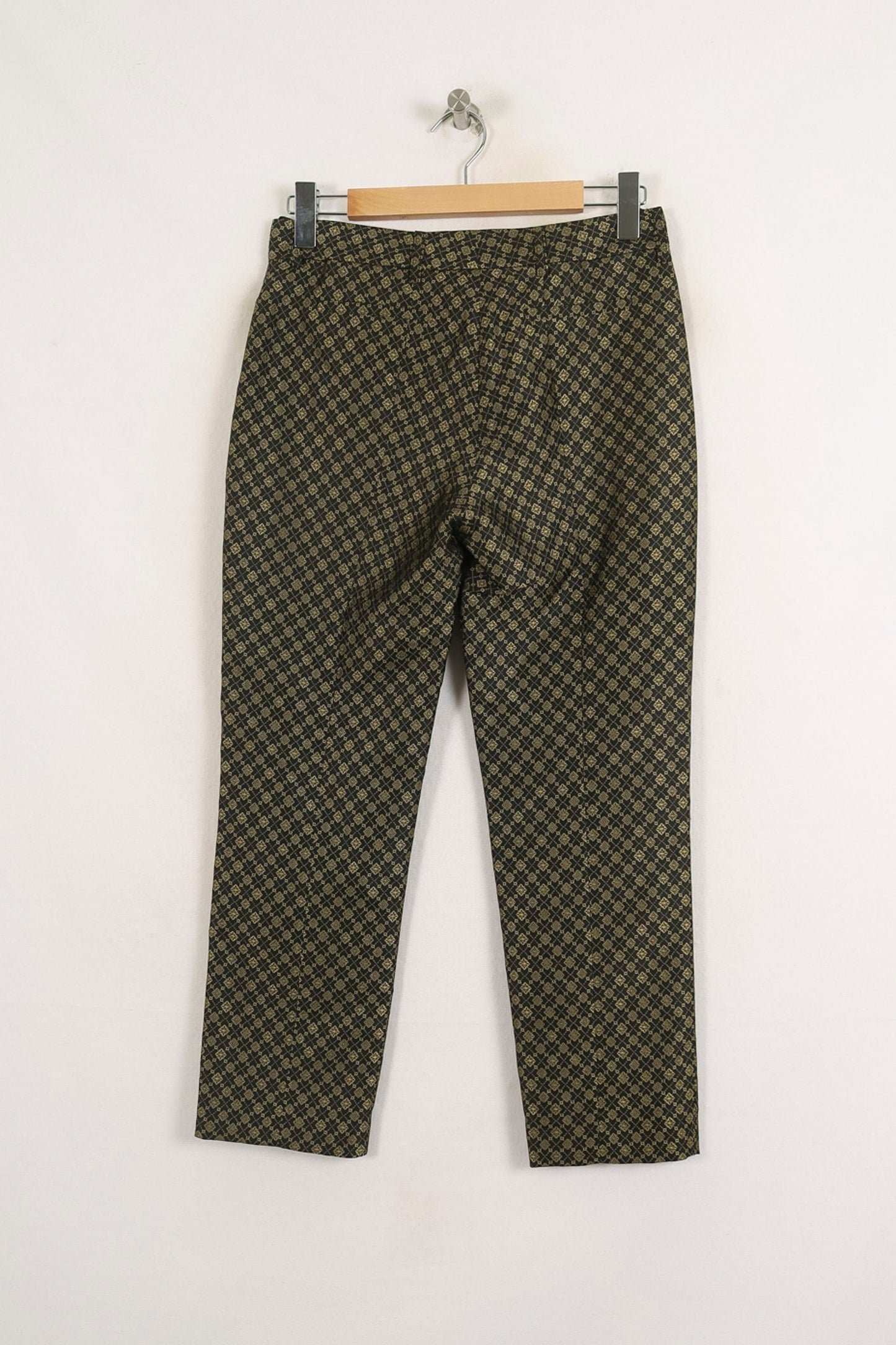 Pantalon Imprimé Vert et Noir - Taille S/36