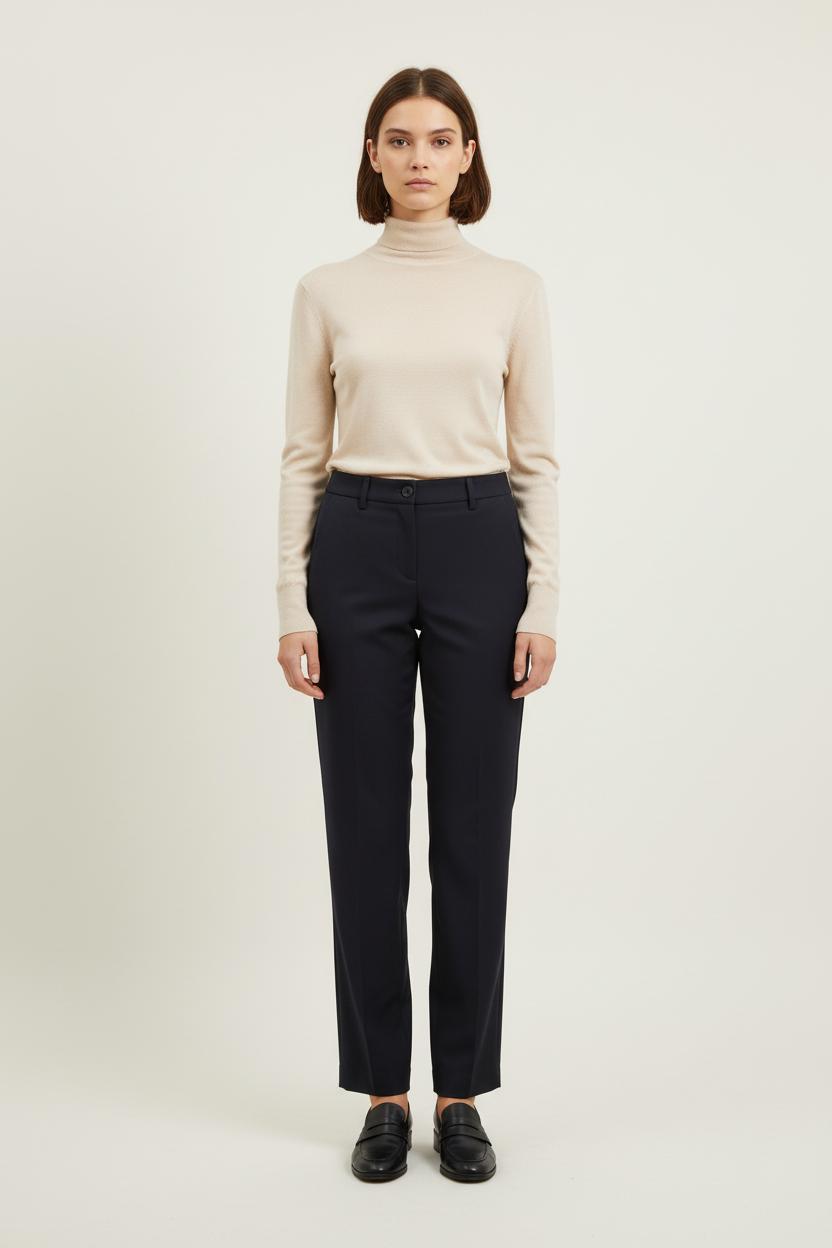 Pantalon Droit Bleu - Taille S/36