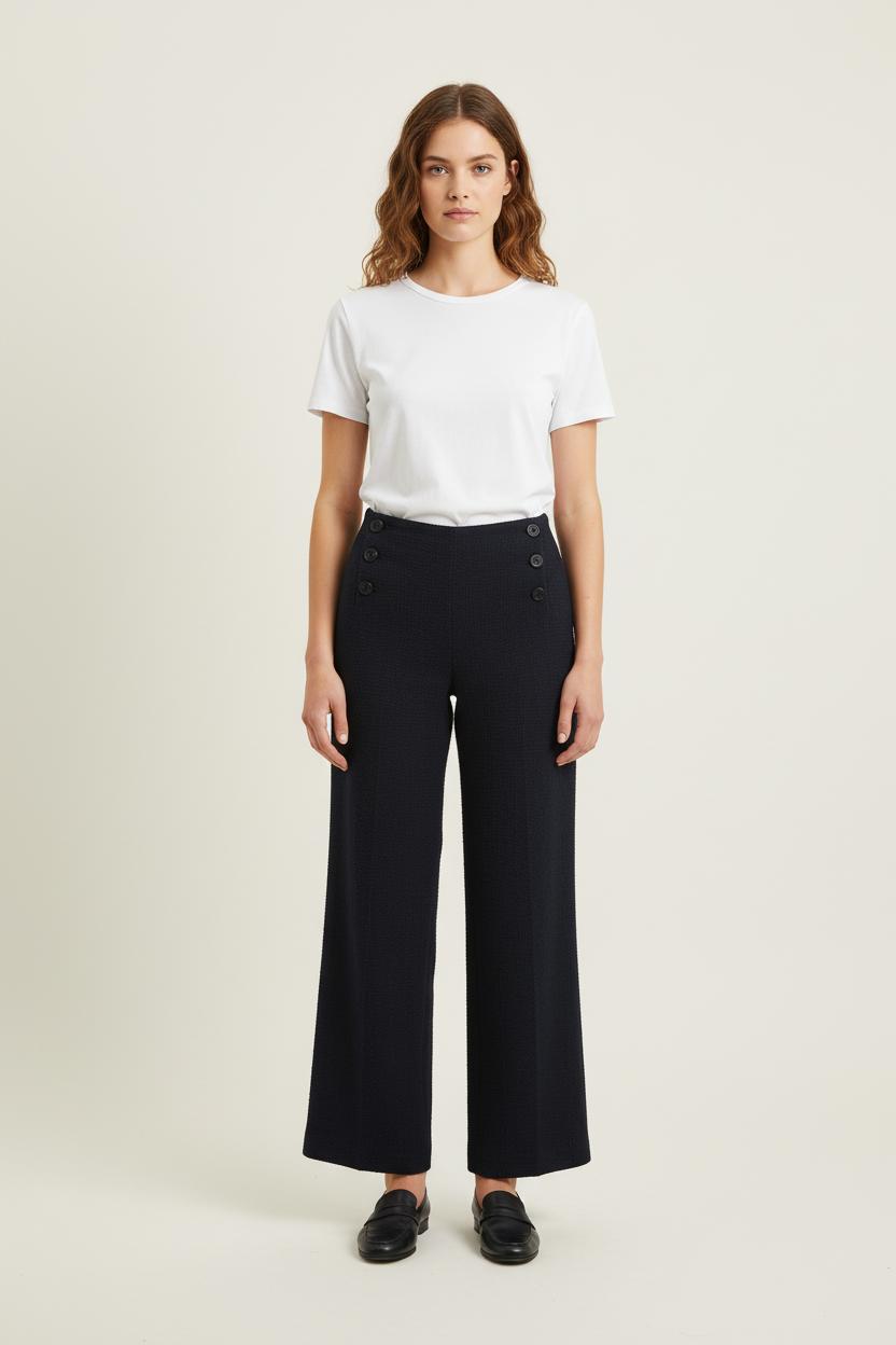 Pantalon Large Bleu - Taille S/36