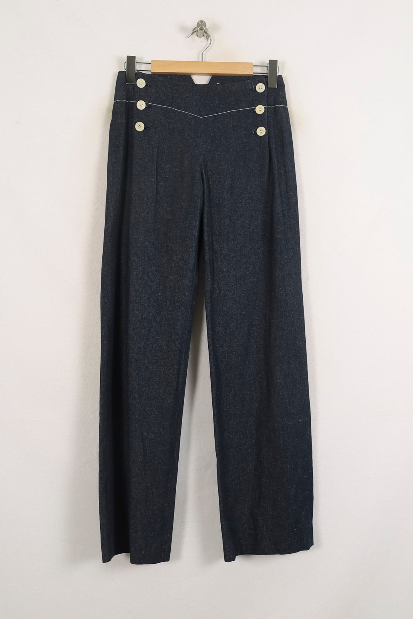 Pantalon Large Bleu - Taille S/36