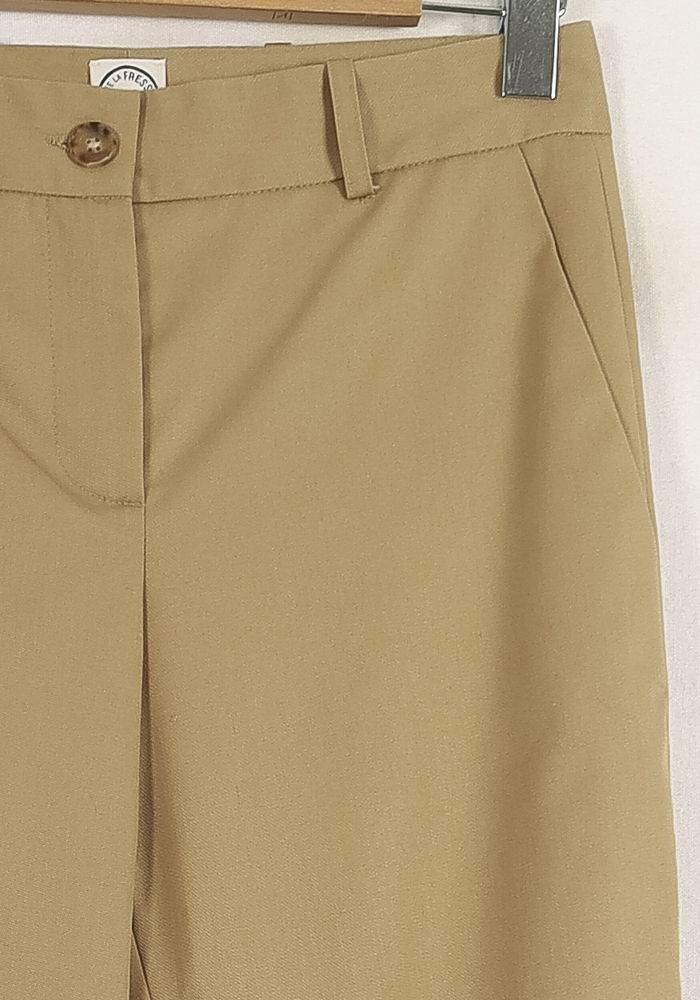 Pantalon Droit Beige - Taille S/36