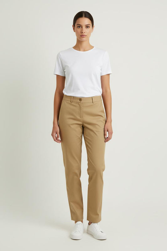 Pantalon Droit Beige - Taille S/36