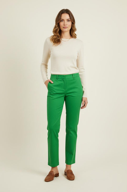 Pantalon Droit Vert - Taille M/38
