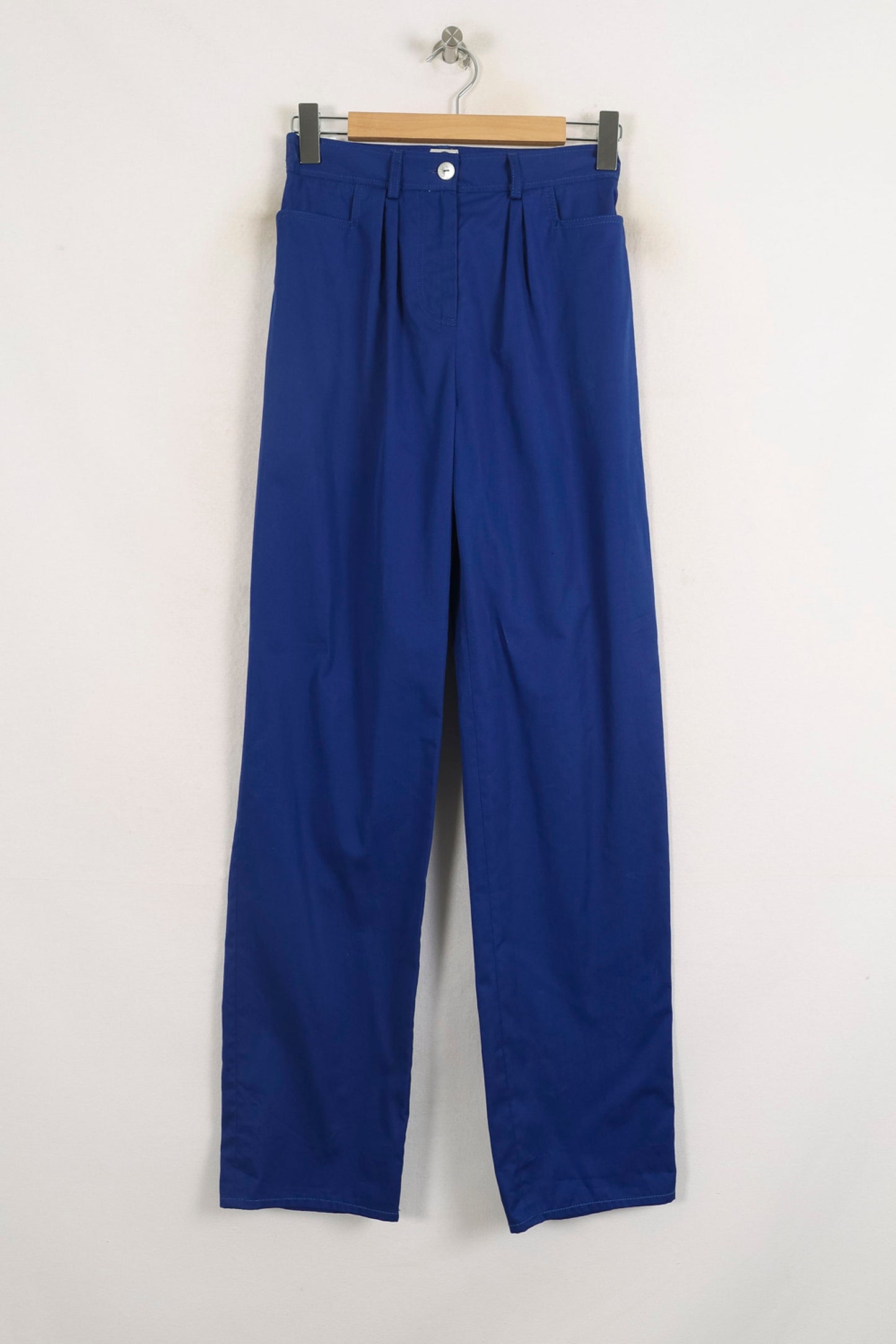 Pantalon Droit Bleu - Taille S/36