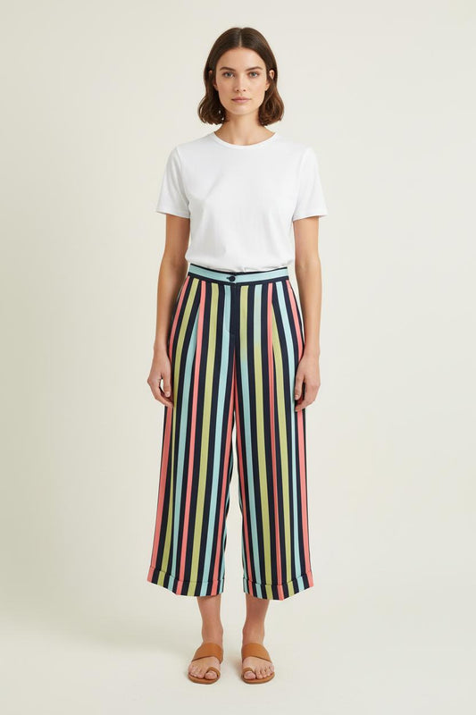 Pantalon Large Multicolore - Taille S/36