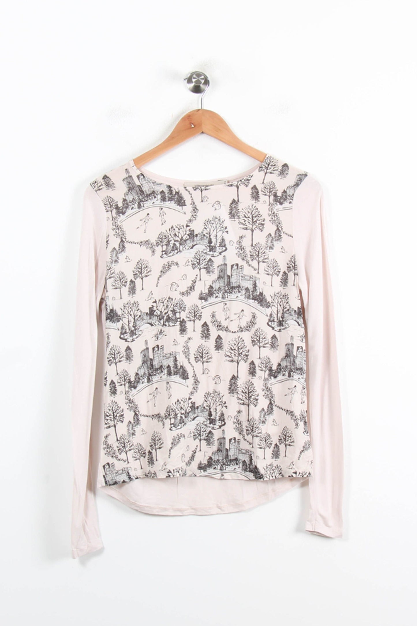 Tee-shirt Manches Longues Beige - Taille XS/34