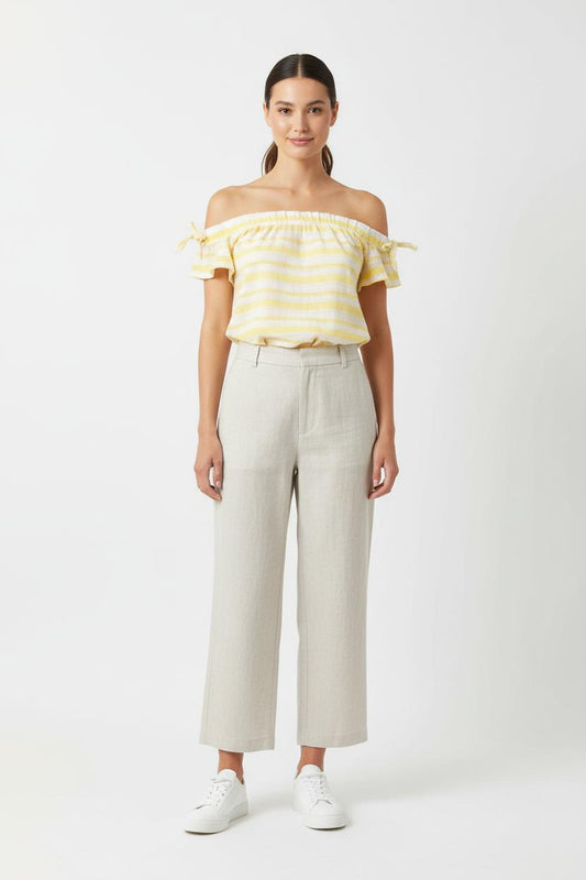 Top Jaune et Blanc - Taille XL/42