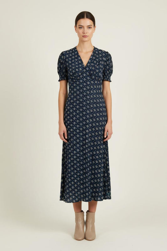 Robe Longue Bleu et Blanc - Taille S/36