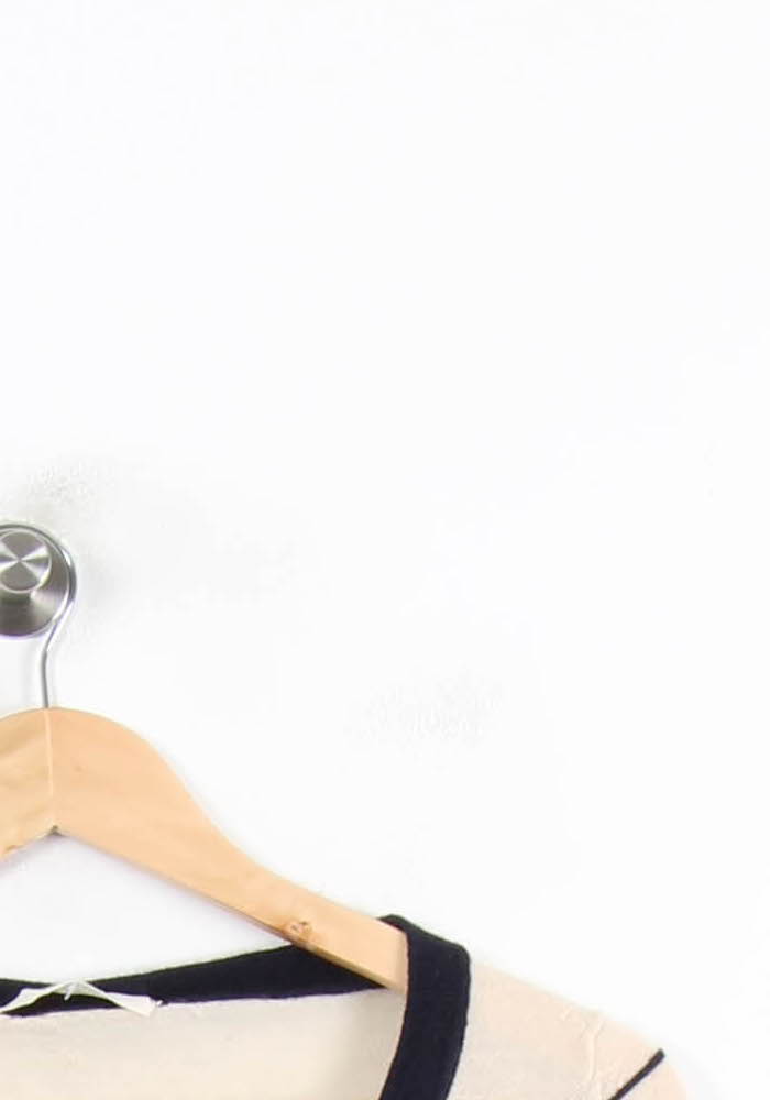 Cardigan Blanc et Bleu Marine - Taille XS/34