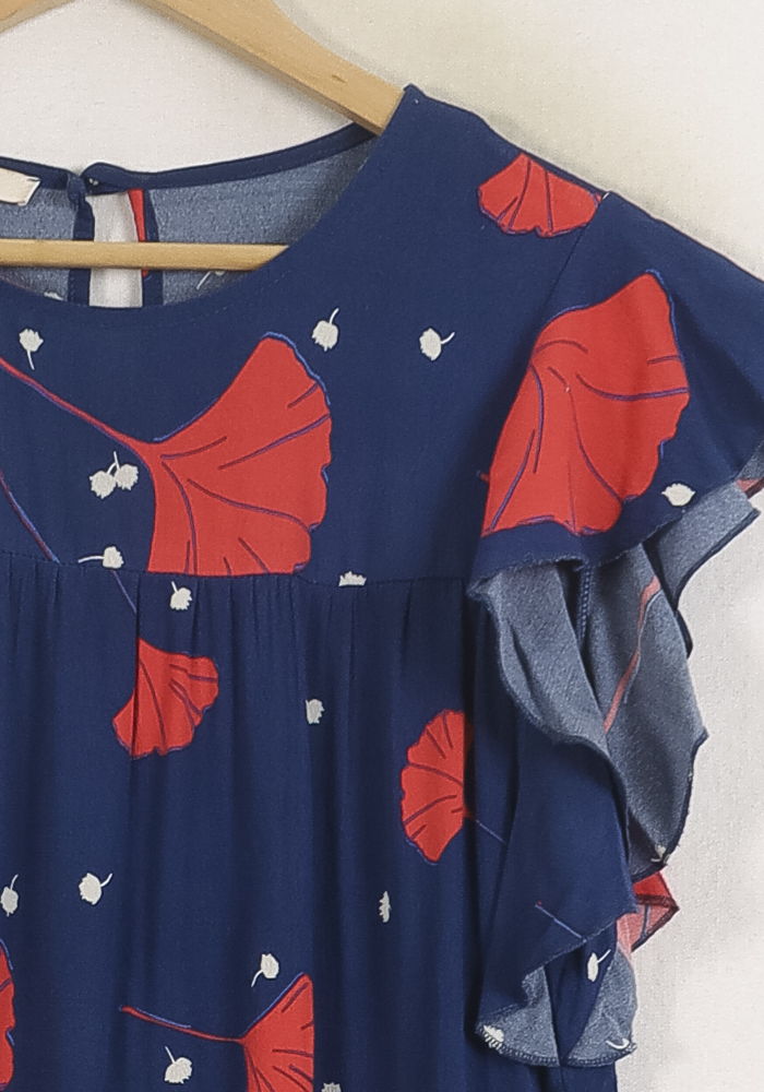 Blouse Bleu et Rouge - Taille M/38