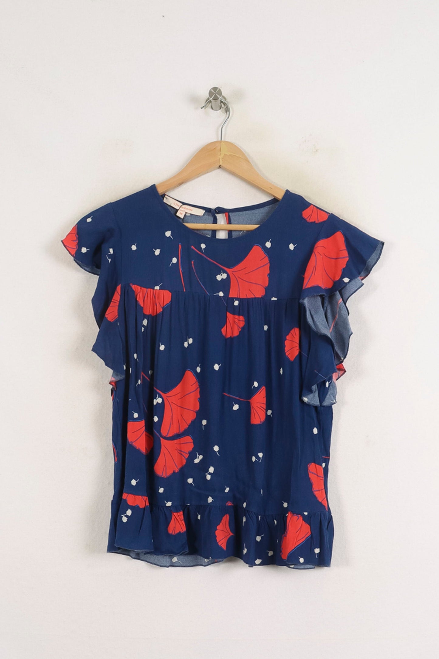 Blouse Bleu et Rouge - Taille M/38