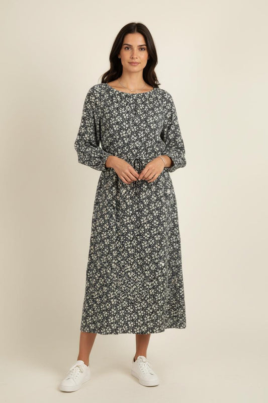 Robe Longue Bleu et Blanc - Taille S/36