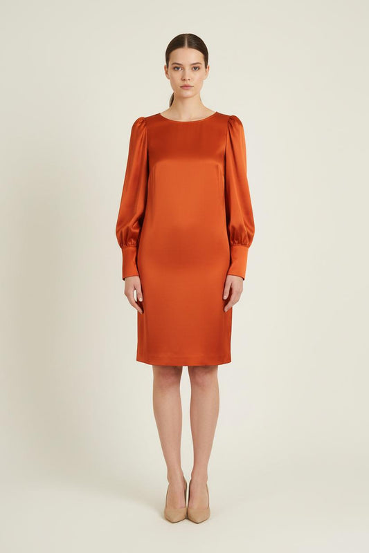 Robe Droite Bordeaux - Taille S/36