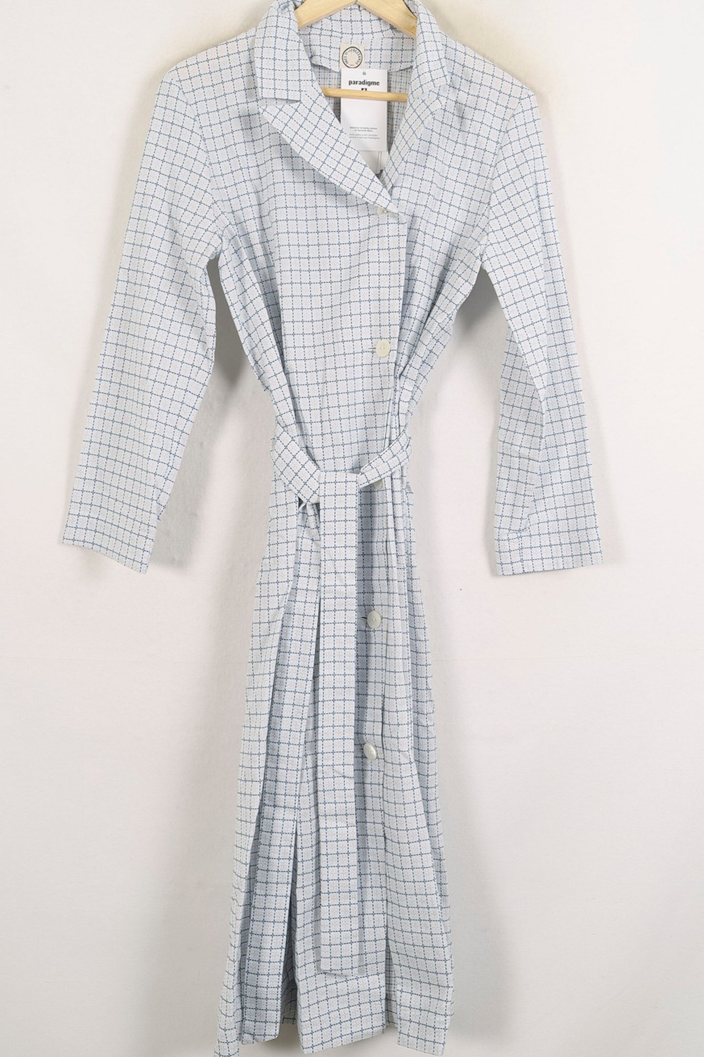 Robe Chemise Blanche et Bleue - Taille S/36