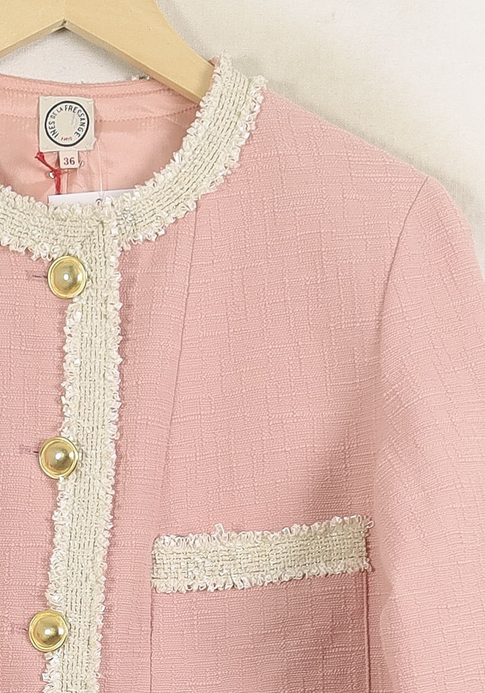 Veste Rose et Blanche - Taille S/36
