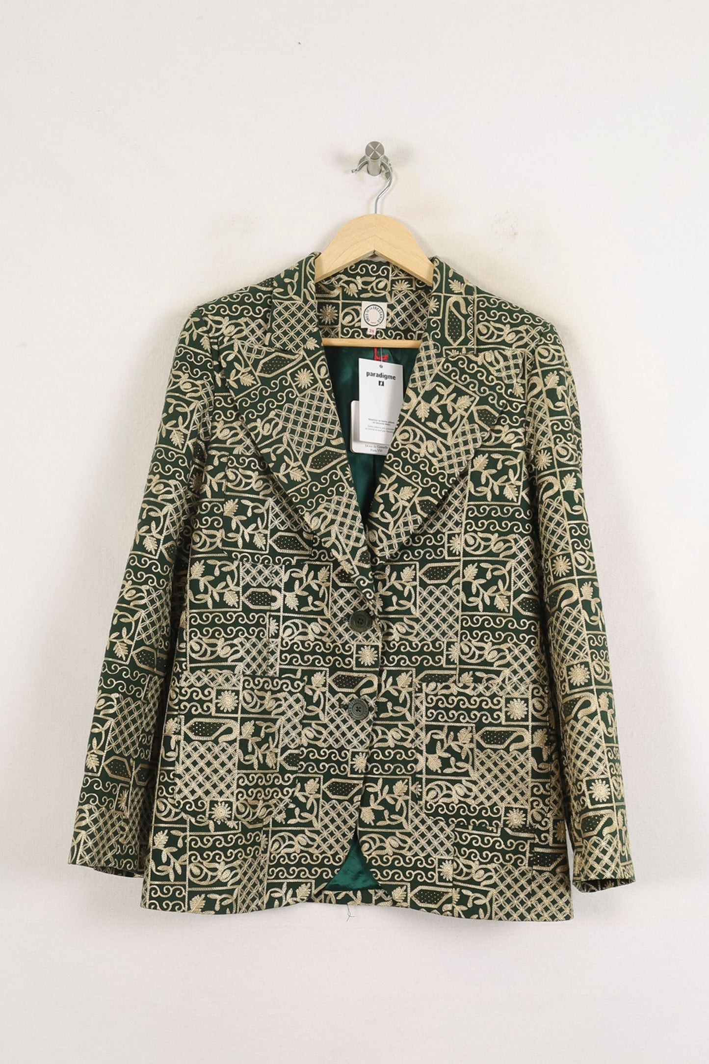 Blazer Vert et Beige - Taille M/38
