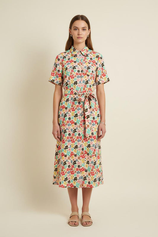 Robe Chemisier Multicolore - Taille S/36